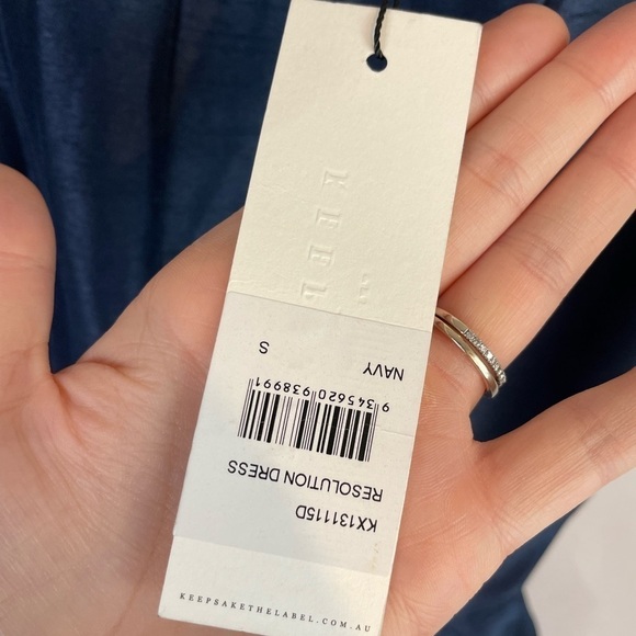 Keepsake Resolution Dress Small Navy Blue Revolve - Picture 4 of 6